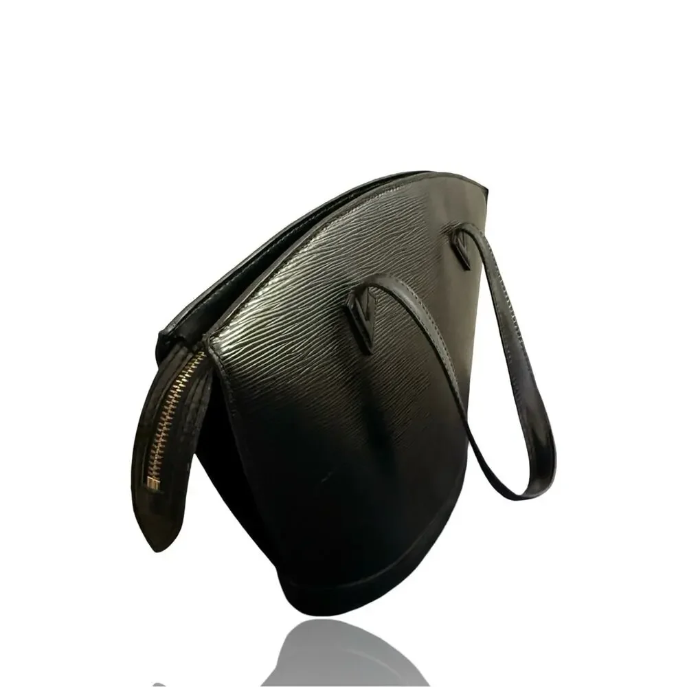Louis Vuitton Epi Saint Jacques PM Black Epi Leather Tote Bag Vintage Authentic